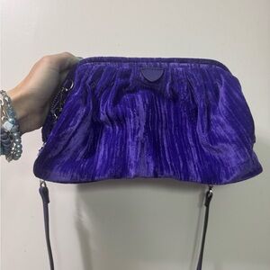 Elegant Purple Velvet Clutch